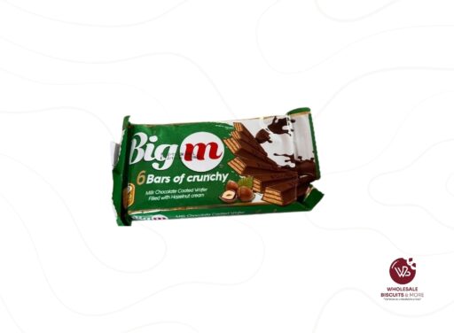 Big M 6 Bars of Crunchy Hazelnut chocolate Wafer 45g x 144