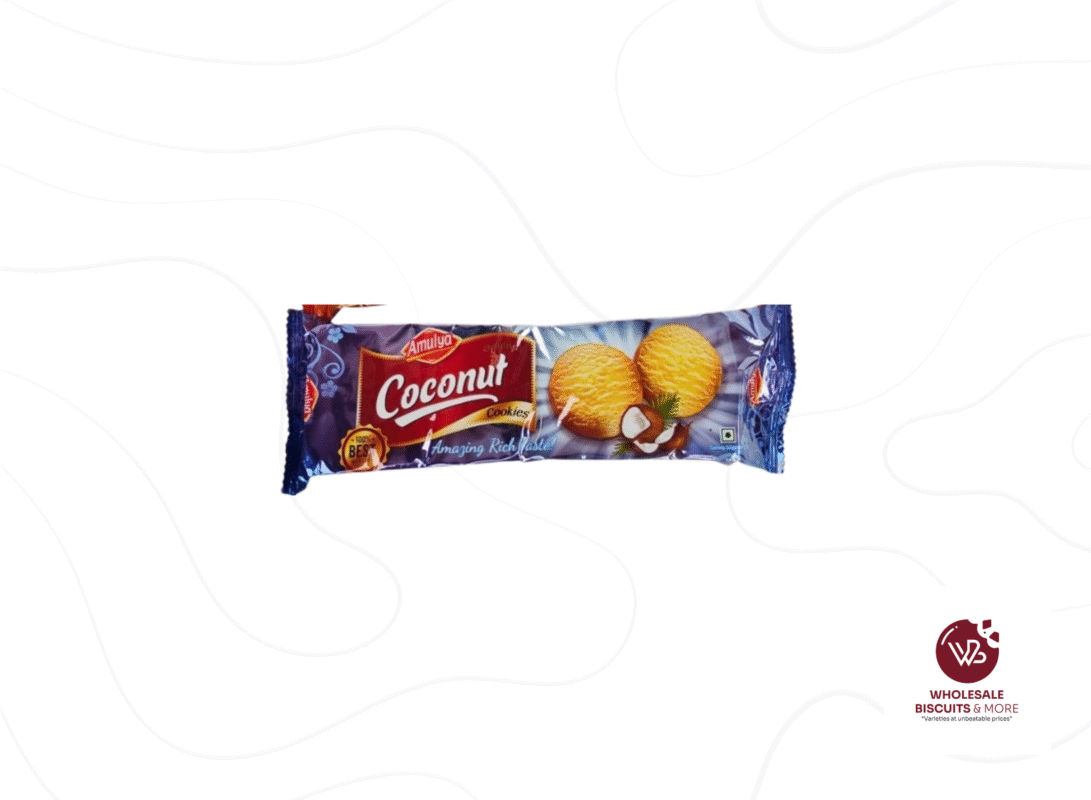 Amulya Coconut cookies 75g x 48
