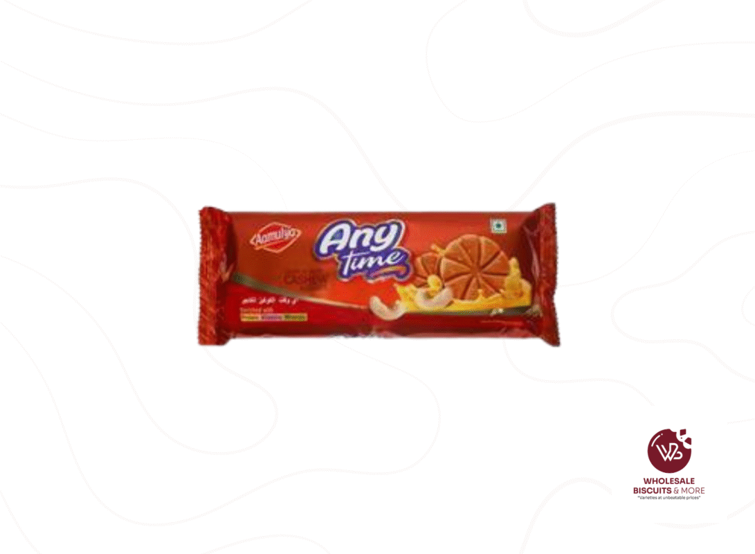 Amulya Any Time Cashew Cookies 160g X 48
